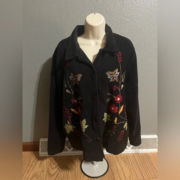 White Stag Jackets & Blazers - Vintage White Stag Floral Blazer XL